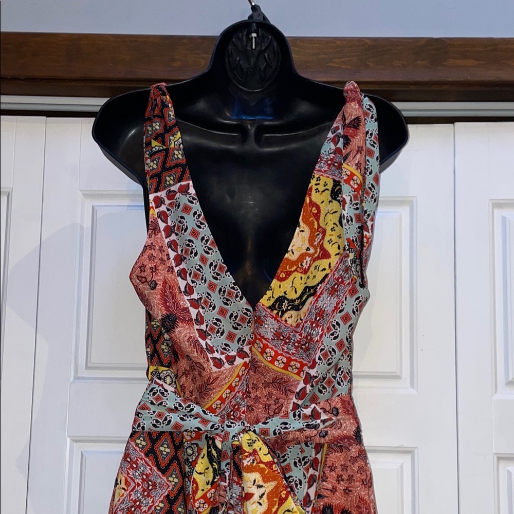 Harlyn by Anthropology Vibrant Patchwork Jumpsuit - Picture 8 of 12